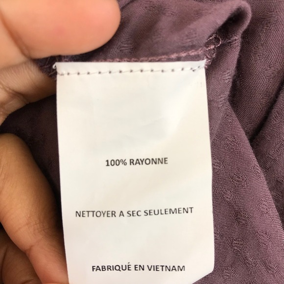 NWT Nordstrom Lush Peppercorn Long Sleeve Blouse Top SZ M - Picture 4 of 10